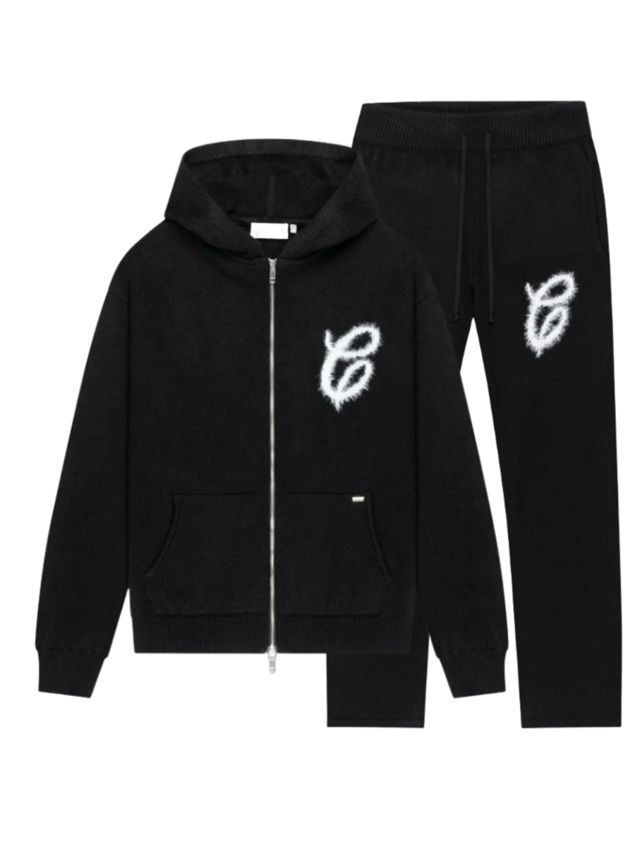 Croyez Fluffy Essence Knit Combi-set - Black Croyez Croyez Fluffy Essence Knit Combi-set - Black