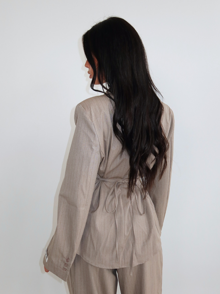 Unique The Label Unique The Label Rosie Blouse - PS Taupe