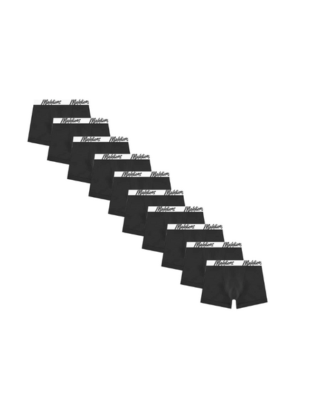 Malelions Boxer 10-Pack - Black/White