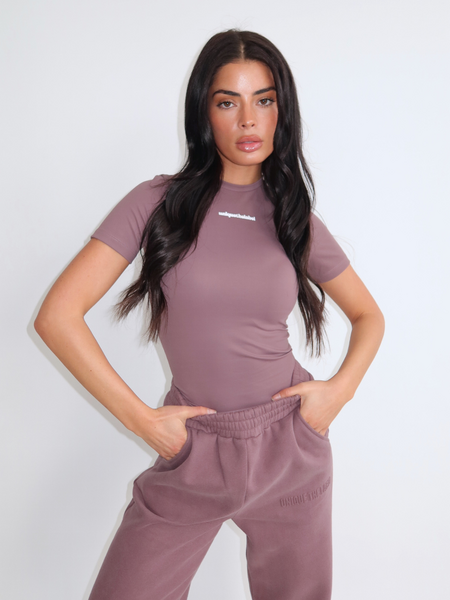 Unique The Label Unique The Label Robyn  Short Sleeve - Mushroom