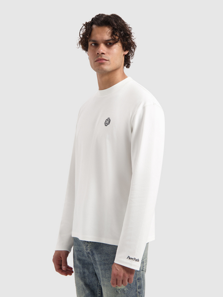 Pure Path Pure Path Emblem Longsleeve T-Shirt - Off White