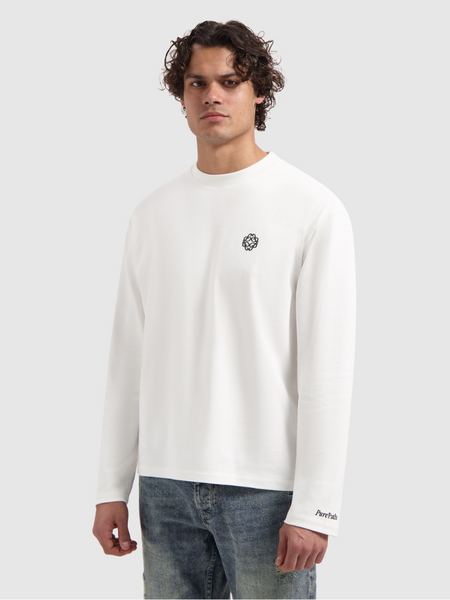 Pure Path Pure Path Emblem Longsleeve T-Shirt - Off White