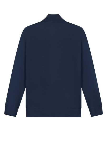 Malelions Malelions Knitted Zip Cardigan - Navy