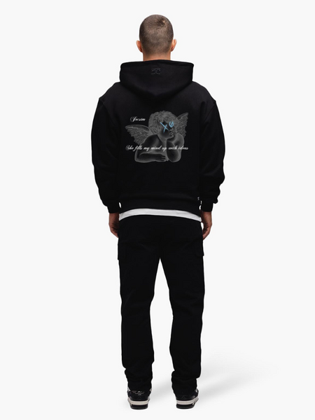JorCustom Angel Oversized Hoodie - Black JorCustom JorCustom Angel Oversized Hoodie - Black