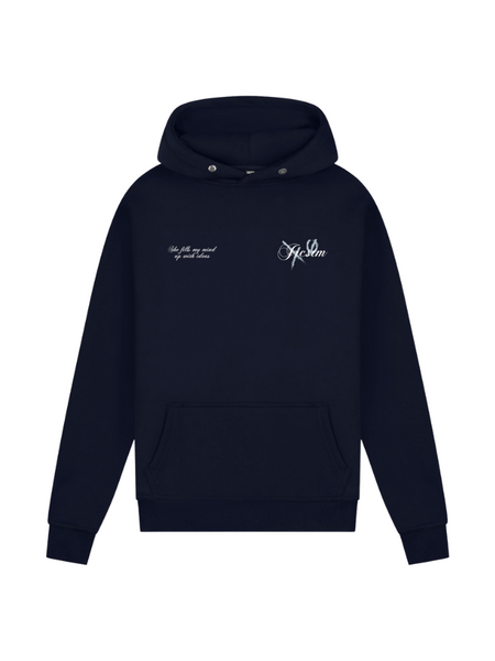 JorCustom Angel Slim Fit Hoodie - Navy JorCustom JorCustom Angel Slim Fit Hoodie - Navy