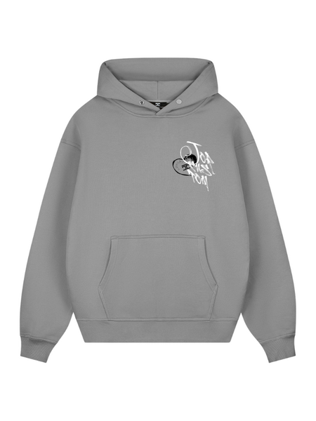 JorCustom JorCustom LoveAngel Oversized Hoodie - Titanium Grey