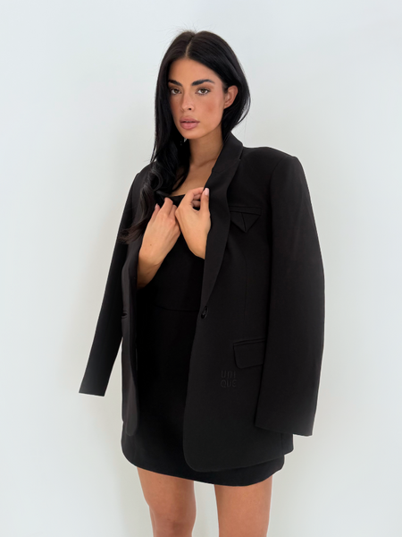 Unique The Label Novee Blazer - Deep Black Unique The Label Unique The Label Novee Blazer - Deep Black