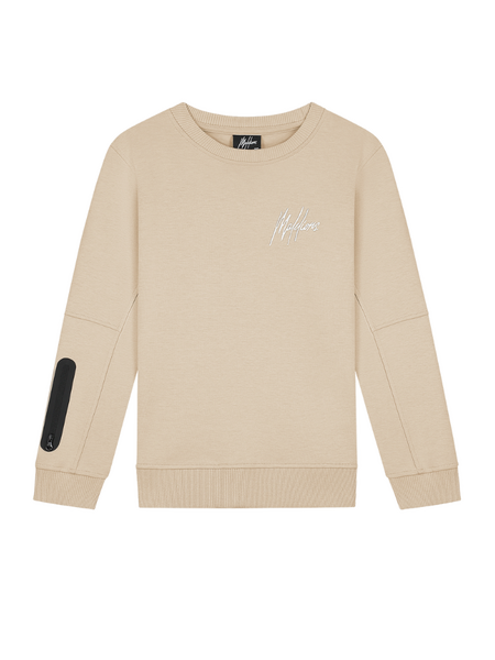 Malelions Malelions Kids Sport Counter Sweater - Khaki Malelions Kids Sport Counter Sweater - Khaki