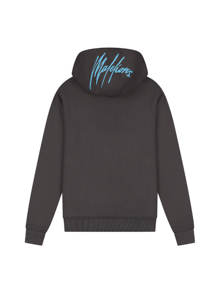 Malelions Malelions Kids Tube Hoodie - Graphite/Bright Blue