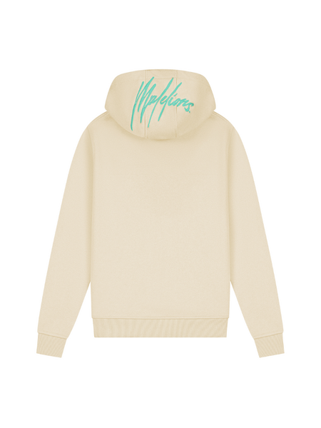 Malelions Malelions Kids Tube Hoodie - Beige/Turquoise