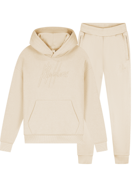 Malelions Malelions Girls Essentials Tracksuit - Taupe