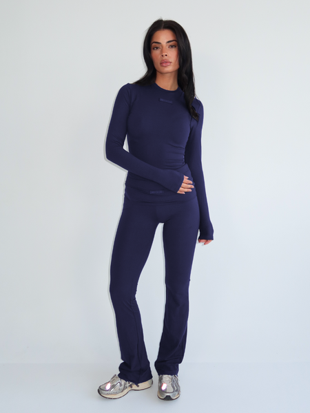 Unique The Label Unique The Label Noelle Longsleeve Top - Dark Navy