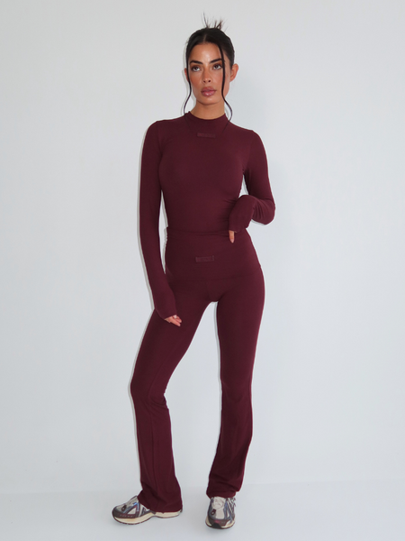 Unique The Label Noelle Pants - Deep Cherry Unique The Label Unique The Label Noelle Pants - Deep Cherry