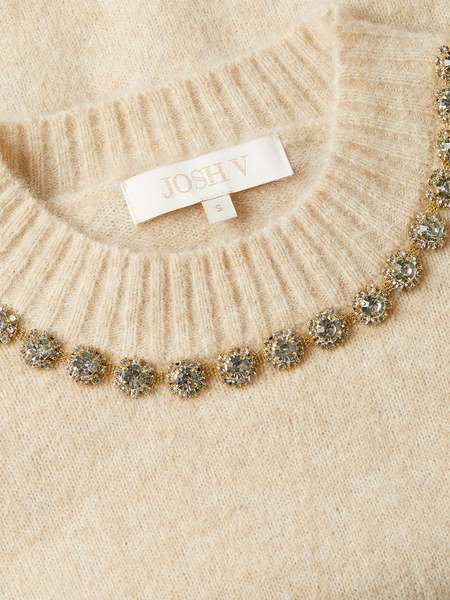 Josh V Josh V Franka Top - Light Beige Melange