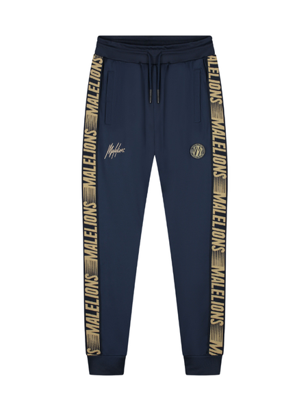 Malelions Malelions Sport Warming Up Tracksuit - Navy/Gold