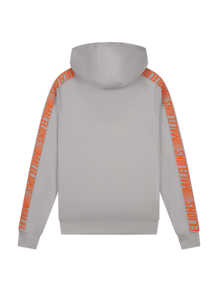 Malelions Malelions Sport Warming Up Tracksuit - Light Grey/Orange