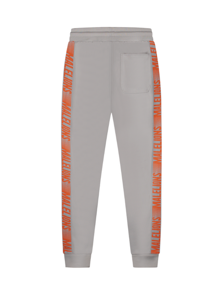 Malelions Malelions Sport Warming Up Tracksuit - Light Grey/Orange