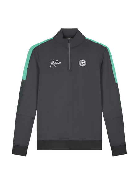 Malelions Sport Transfer Quarter Zip Tracksuit - Antra/Turquoise Malelions Malelions Sport Transfer Quarter Zip Tracksuit - Antra/Turquoise