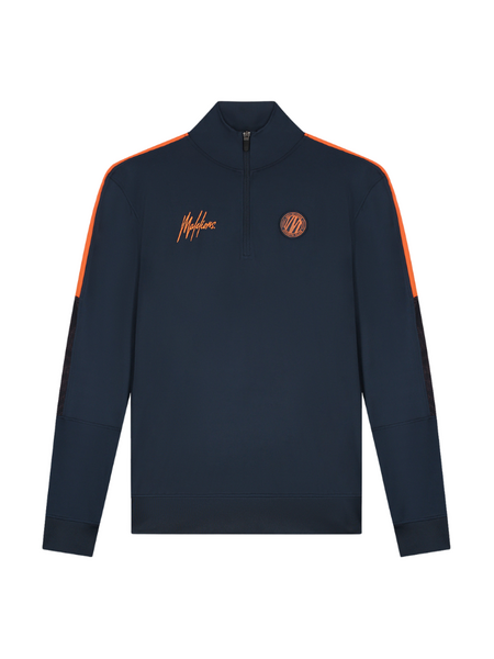 Malelions Sport Transfer Quarter Zip Tracksuit - Navy/Orange Malelions Malelions Sport Transfer Quarter Zip Tracksuit - Navy/Orange