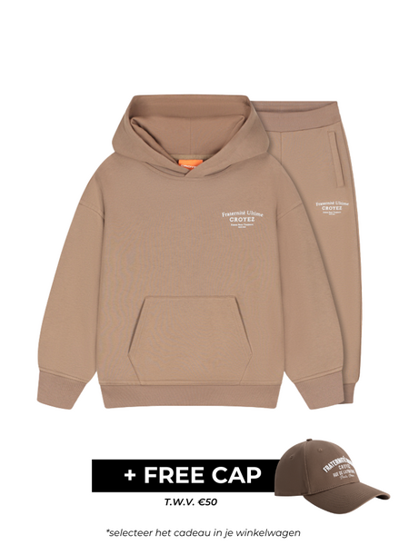 Croyez Croyez Mini Fraternite Tracksuit - Brown Croyez Mini Fraternite Tracksuit - Brown