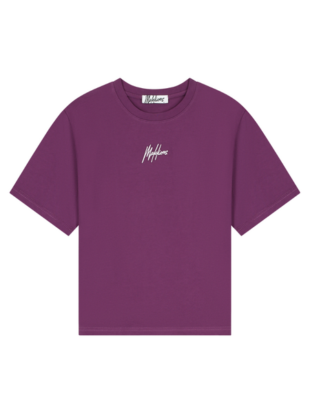 Malelions Malelions Women Kylie T-Shirt - Aubergine
