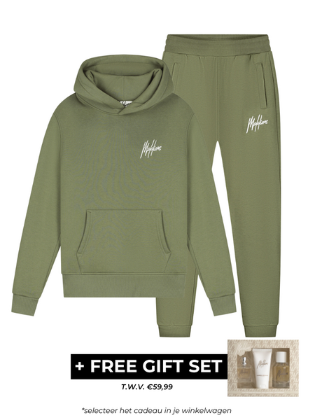 Malelions Malelions Women Signature Tracksuit - Army Green Malelions Women Signature Tracksuit - Army Green