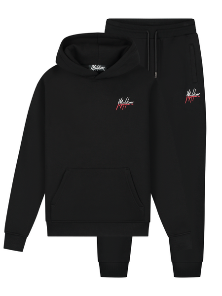 Malelions Malelions Split Tracksuit - Black/Red