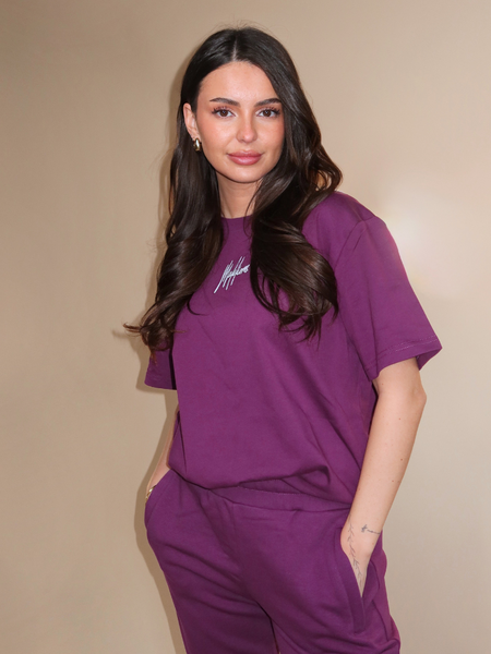 Malelions Malelions Women Kylie T-Shirt - Aubergine