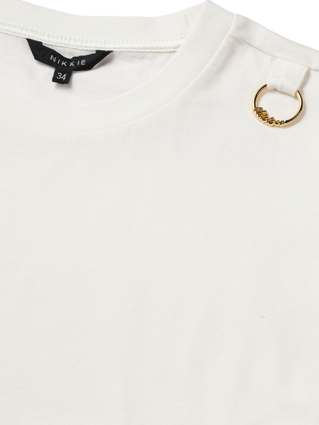 Nikkie Nikkie Logo Ring T-Shirt - Star White