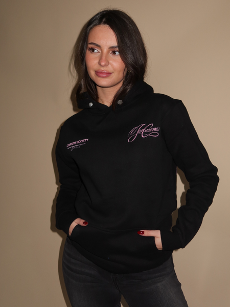 JorCustom JorCustom Women Signature Slim Fit hoodie - Black/Pink JorCustom Women Signature Slim Fit hoodie - Black/Pink
