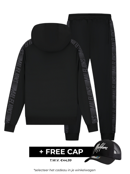 Malelions Malelions Sport Up Tracksuit - Black/Antra