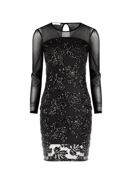 Rinascimento 20173 Abito Man Lunhe Tull Dress - Nero Rinascimento Rinascimento 20173 Abito Man Lunhe Tull Dress - Nero