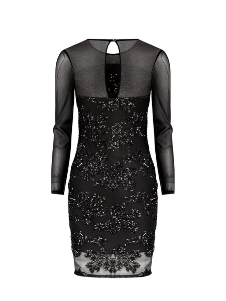 Rinascimento Rinascimento Abito Man Lunhe Tull Dress - Nero