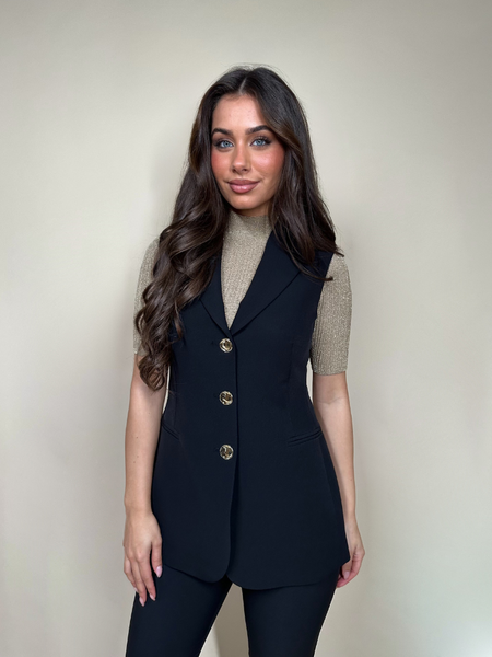 Rinascimento Rinascimento Rewi Gilet/Blazer two piece G FU - Giacca - Nero Rinascimento Rewi Gilet/Blazer two piece G FU - Giacca - Nero