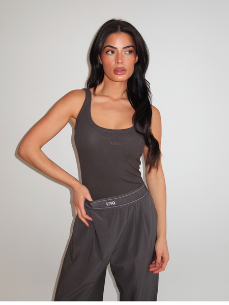 Unique The Label Gill Bodysuit - Charcoal Unique The Label Unique The Label Gill Bodysuit - Charcoal