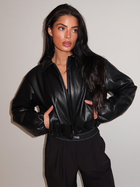 Unique The Label Semmi Bomber - Black Unique The Label Unique The Label Semmi Bomber - Black