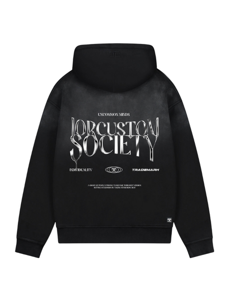 JorCustom JorCustom Women UnCommonMinds Sunfade Zipped Hoodie - Black JorCustom Women UnCommonMinds Sunfade Zipped Hoodie - Black
