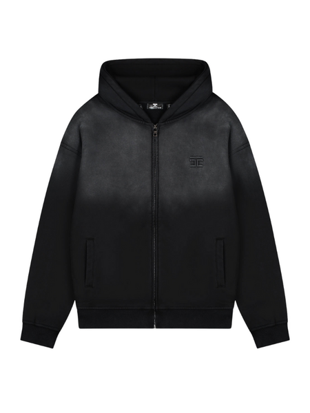 JorCustom JorCustom Women UnCommonMinds Sunfade Zipped Hoodie - Black