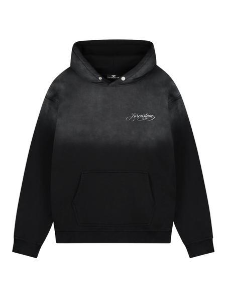 JorCustom JorCustom Women Handscript Sunfade Oversized Hoodie - Black