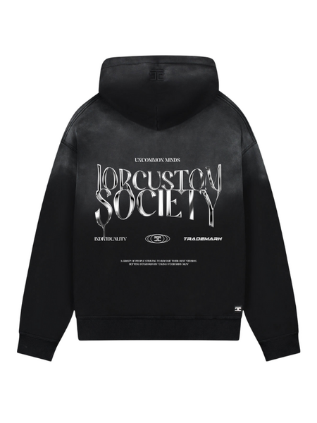 JorCustom JorCustom Women UncommonMinds Sunfade Oversized Hoodie - Black JorCustom Women UncommonMinds Sunfade Oversized Hoodie - Black