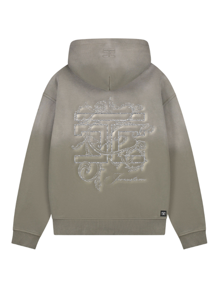 JorCustom JorCustom Women Renaissance Sunfade Zipped Hoodie - VintageGreen JorCustom Women Renaissance Sunfade Zipped Hoodie - VintageGreen