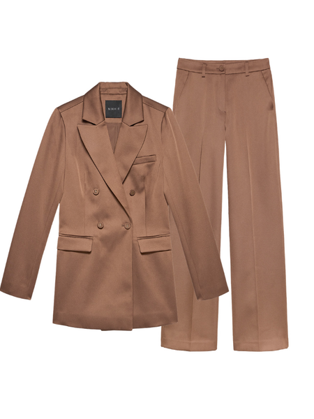 Nikkie Nikkie Omahah Pants Combi-set - Walnut Nikkie Omahah Pants Combi-set - Walnut