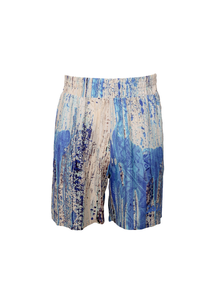 Carlo Colucci Carlo Colucci C3568 Shorts - Off White/Blue Carlo Colucci C3568 Shorts - Off White/Blue