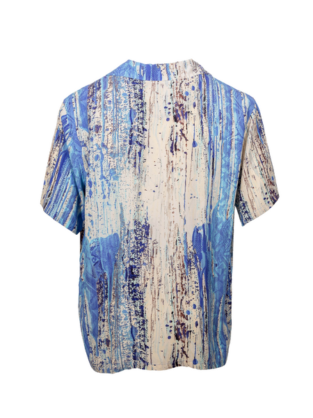 Carlo Colucci C4753 Shirt - Off White/Blue Carlo Colucci Carlo Colucci C4753 Shirt - Off White/Blue