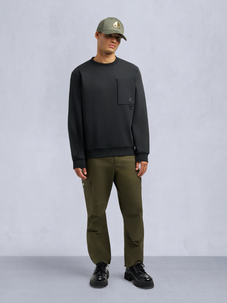 Moose Knuckles Men Dalon Crew - Black Moose Knuckles Moose Knuckles Men Dalon Crew - Black