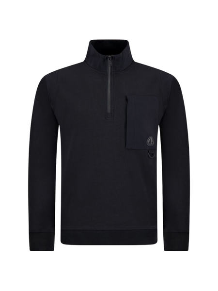 Moose Knuckles Moose Knuckles Men Dalon 1/4 Zip - Black Moose Knuckles Men Dalon 1/4 Zip - Black