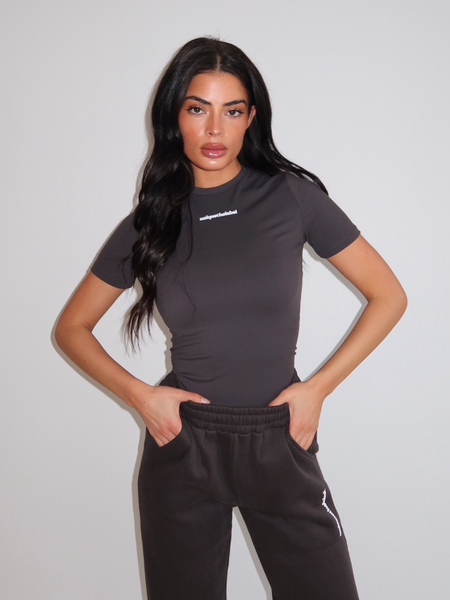 Unique The Label Robyn Short Sleeve - Charcoal