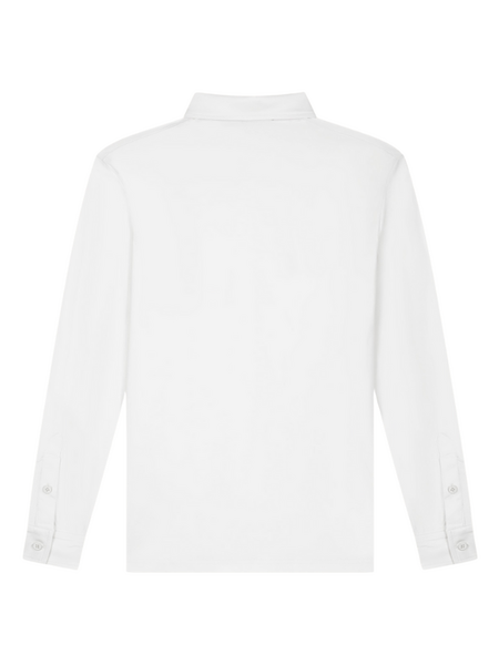 TriaD'oro TriaD'oro Buttoned Longsleeve Polo - White