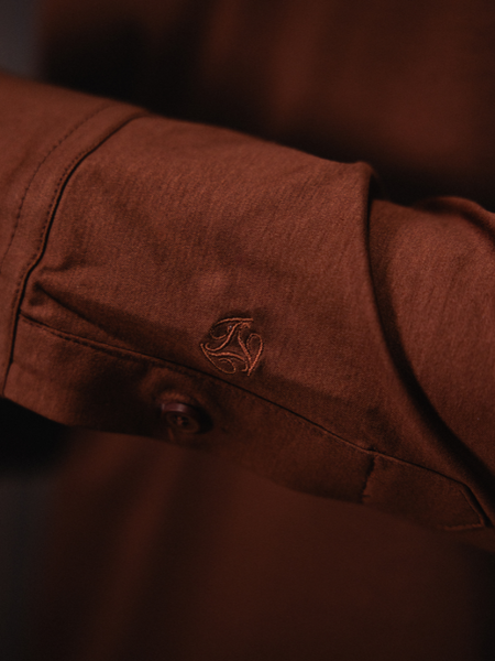 TriaD'oro TriaD'oro Polo Zip Long Sleeve - Copper