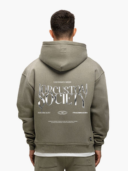 JorCustom JorCustom UncommonMinds Sunfade Zipped Hoodie - Vintage Green